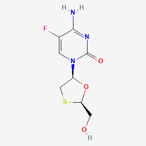 1-(2-(Hydroxymethyl)oxathiolan-5-yl)-5-fluorocytosine