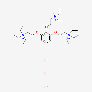1,2,3-Tri(beta-diethylaminoethoxy)benzene triethiodide