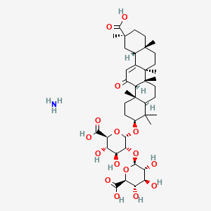 11,12,12a,14,14a,14b-icosahydropicen-3-yl)oxy)-4,5-dihydroxytetrahydro-2H-pyran-3-yl)oxy)-3,4,5-trihydroxytetrahydro-2H-pyran-2-carboxylic acid, ammonia salt
