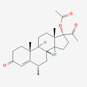 17-Acetoxy-6.alpha.-methylprogesterone