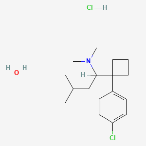 1-(4-chlorophenyl)- N,N -dimethyl-(alpha)-(2-methylpropyl)-, hydrochloride, monohydrate