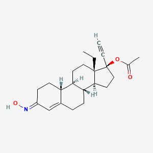 (17-alpha)-17-(Acetyloxy)-13-ethyl-18,19-dinorpregn-4-en-20-yn-3-one 3-oxime