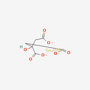 1,2,3-Propanetricarboxylic acid, 2-hydroxy-, gallium-(sup 67)Ga (1:1) salt