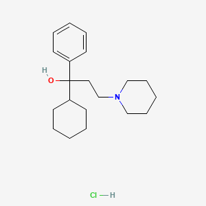 1-cyclohexyl-1-phenyl-3-piperidylpropan-1-ol, chloride