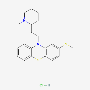 10-[2-(1-methyl(2-piperidyl))ethyl]-2-methylthiophenothiazine, chloride