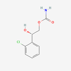 1,2-Ethanediol, 1-(2-chlorophenyl)-, 2-carbamate, (S)-