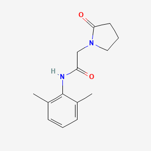 1-Pyrrolidineacetamide, N-(2,6-dimethylphenyl)-2-oxo-