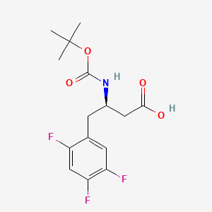 3R-N-Tert-Butoxycarbonyl-3-Amino-4-2,4,5-Trifluorophenyl-Butanoic Acid