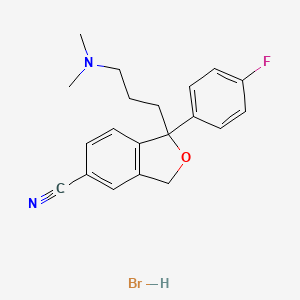 1-(3-Dimethylaminopropyl)-1-(4-fluorophenyl)-5-cyanophthalan;1-[3-(Dimethylamino)propyl]-1-(4-fluorophenyl)-1,3-dihydroisobenzofuran-5-carbonitrile;Bonitrile;Lu 10-171;Nitalapram;
