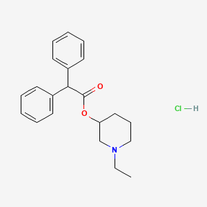 (1-ethylpiperidin-3-yl) 2,2-diphenylacetate hydrochloride