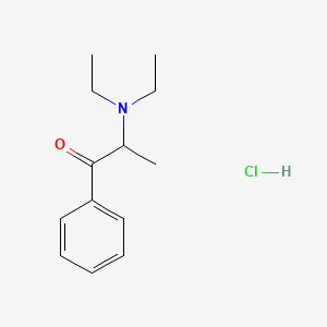 1-Propanone, 2-(diethylamino)-1-phenyl-, hydrochloride