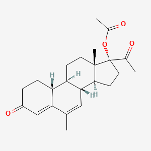 17-(Acetyloxy)-6-methyl-19-norpregna-4,6-diene-3,20-dione
