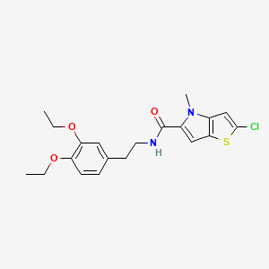2-chloro-N-[2-(3,4-diethoxyphenyl)ethyl]-4-methyl-4H-thieno[3,2-b]pyrrole-5-carboxamide