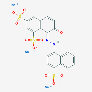 1-(4-Sulpho-1-naphthylazo)-2-naphthol-6,8-disulphonic acid, trisodium salt