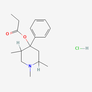 11,2,5-Trimethyl-4-phenyl-4-(propionoxy)piperidine Hydrochloride