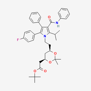 (4R-Cis)-1,1-Dimethylethyl-6-[2-[2-(4-fluorophenyl)-5-(1-isopropyl)-3-phenyl-4-[(phenylamino)carbonyl]-1H-pyrrol-1-yl]ethyl]-2,2-dimethyl-1,3-dioxane-4-acetate