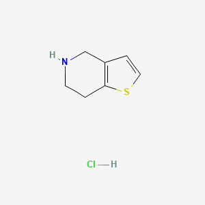 4H,5H,6H,7H-thieno[3,2-c]pyridine,hydrochloride