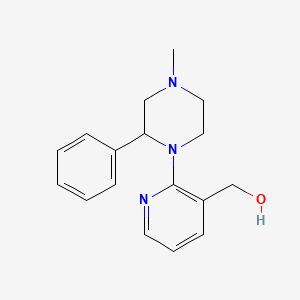 1-(3-hydroxidmethylpyridine)-2-phenyl-4-methyl-piperazine