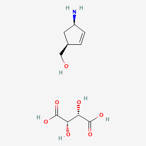 ((1S,4R)-4-Aminocyclopent-2-en-1-yl)methanol(2S,3S)-2,3-dihydroxysuccinate