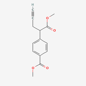 Methyl 4-(1-Methoxy-1-Oxopent-4-Yn-2-Yl)Benzoate