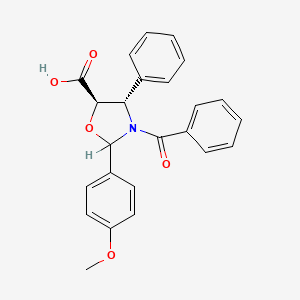 (4S,5R)-3-Benzoyl-2-(4-methoxyphenyl)-4-phenyl-1,3-oxazolidine-5-carboxylic acid