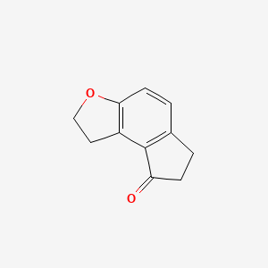 1,2,6,7-Tetrahydro-8H-indeno(5,4-b)furan-8-one