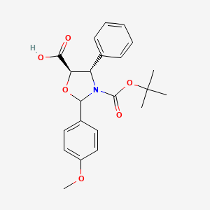 (4S,5R)-3-tert-butoxycarbonyl-2-(4-methoxyphenyl)-4-phenyl-oxazolidine-5-carboxylic acid