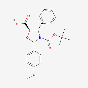 (4S,5R)-2-(4-methoxyphenyl)-4-phenyl-3,5-Oxazolidinedicarboxylic acid 3-(1,1-dimethylethyl)ester