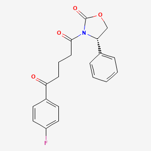 (4S)-4-phenyl-3-[5-(4-fluorophenyl)-5-oxopentanoyl]-1,3-oxazolidin-2-one