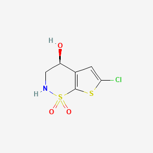 (4S)-6-Chloro-4-hydroxy-3,4-dihydro-1lambda~6~-thieno[3,2-e][1,2]thiazine-1,1(2H)-dione