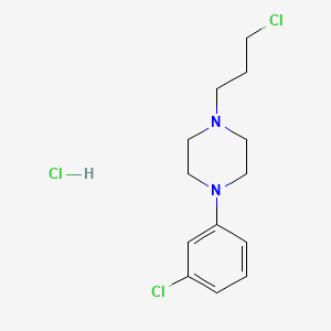 1-(3-Chlorophenyl)-4-(3-chloropropyl)piperazinium chloride