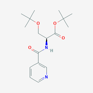tert-butyl(2S)-3-[(2-methylpropan-2-yl)oxy]-2-(pyridine-3-carbonylamino)propanoate