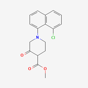 Methyl 1-(8-chloronaphthalen-1-yl)-3-oxopiperidine-4-carboxylate