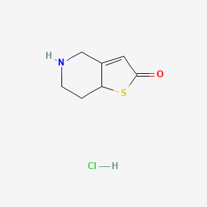 4H,5H,6H,7H,7aH-thieno[3,2-c]pyridin-2-one hydrochloride