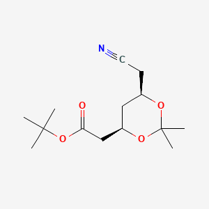 (4R-cis)-1,1-dimethyethyl 6-cyanomethyl-2,2-dimethyl-1,3-dioxane-4-acetate
