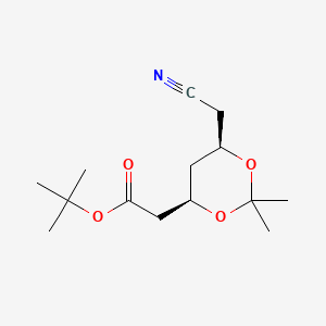 (4R-cis)-1,1 dimethylethyl 6-cyanomethyl-2,2-dimethyl-1,3-dioxane-4-acetate