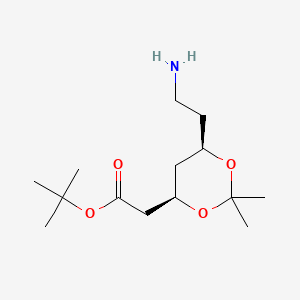 (4R-cis)-1,1-dimethyethyl 6-(2-aminoethyl)-2,2-dimethyl-1,3-dioxane-4-acetate