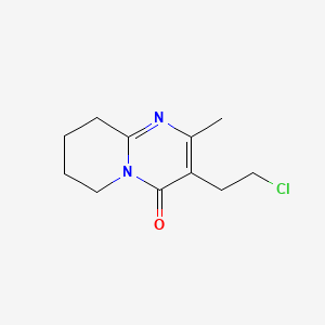 3-(2-chloroethyl)-2-methyl-6,7,8,9-tetrahydro-4H-pyrido[1,2-a]pyrimidine-4-one