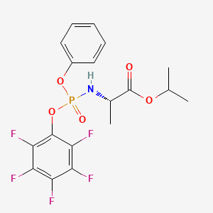 (2S)-Isopropyl 2-(((perfluorophenoxy)(phenoxy)phosphoryl)amino)propanoate