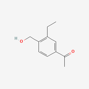 1-(3-Ethyl-4-(hydroxymethyl)phenyl)ethanone