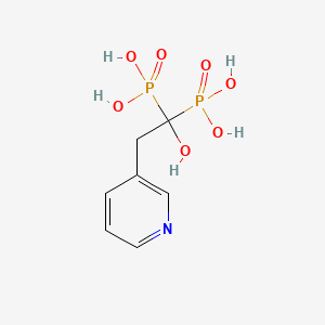 [1-hydroxy-1-phosphono-2-(pyridin-3-yl)ethyl]phosphonic acid