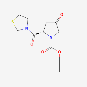 (2S)-4 Oxo-2-(3-thiozolidinycarbonyl)-1-pyrrolidine carboxylic acid tert-butyl ester