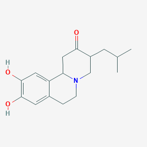 9,10-Dihydroxy-3-isobutyl-3,4,6,7-tetrahydro-1H-pyrido[2,1-a]isoquinolin-2(11bH)-one
