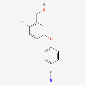 4-(4-bromo-3-(hydroxymethyl)phenoxy)benzonitrile