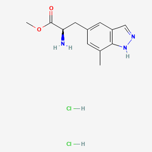 Methyl (2R)-2-amino-3-(7-methyl1H-indazol-5-yl)propanoate dihydrochloride