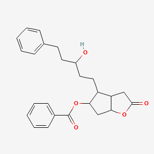 [4-(3-Hydroxy-5-phenylpentyl)-2-oxo-3,3a,4,5,6,6a-hexahydrocyclopenta[b]furan-5-yl] benzoate
