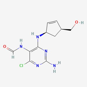 N-(2-Amino-4-Chloro-6-(((1R,4S)-4-(Hydroxymethyl)-Cyclopent-2-En-1-Yl)Amino)Pyrimidin-5-Yl)Formamide