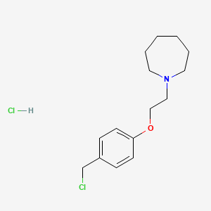 1-[2-[4-(chloromethyl)phenoxy]ethyl]azepane,hydrochloride