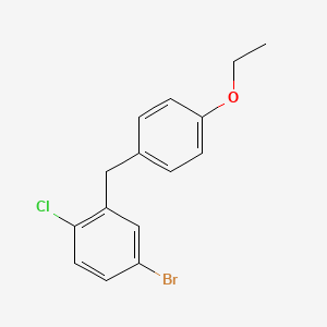 4-bromo-1-chloro-2-(4-ethoxybenzyl)benzene