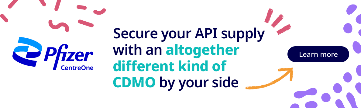 Pfizer CentreOne is a global CDMO and a leading supplier of Specialty APIs.